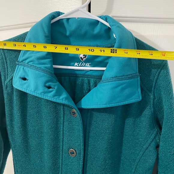 KUHL Savina Alfpaca Fleece Jacket Coat Womens Size Small Full Length Button Up - Picture 4 of 7